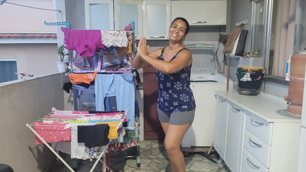 Limpeza e organização rápida na lavanderia✨️Vida Real😅