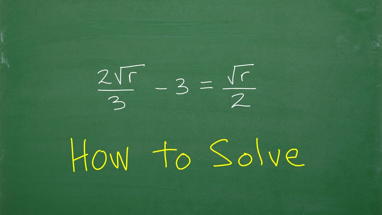 Radical equation – each step to solve…
