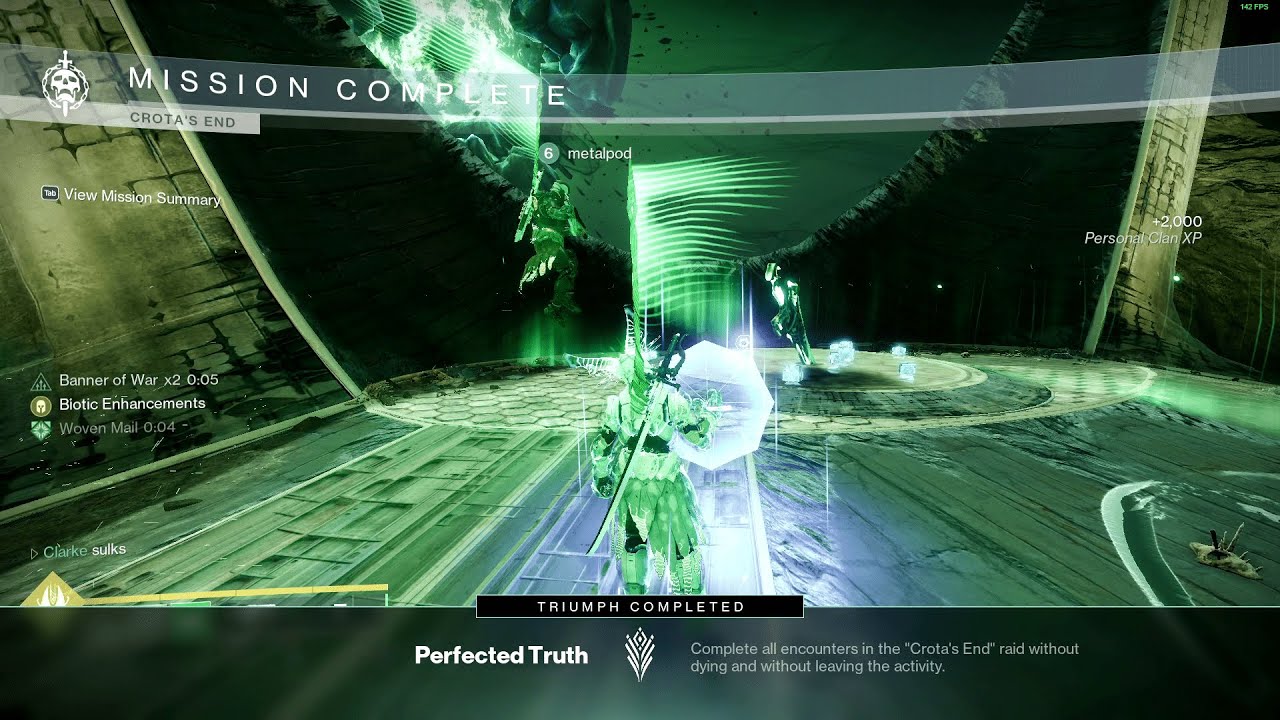 Duo Flawless Crota's End | Season of the Wish