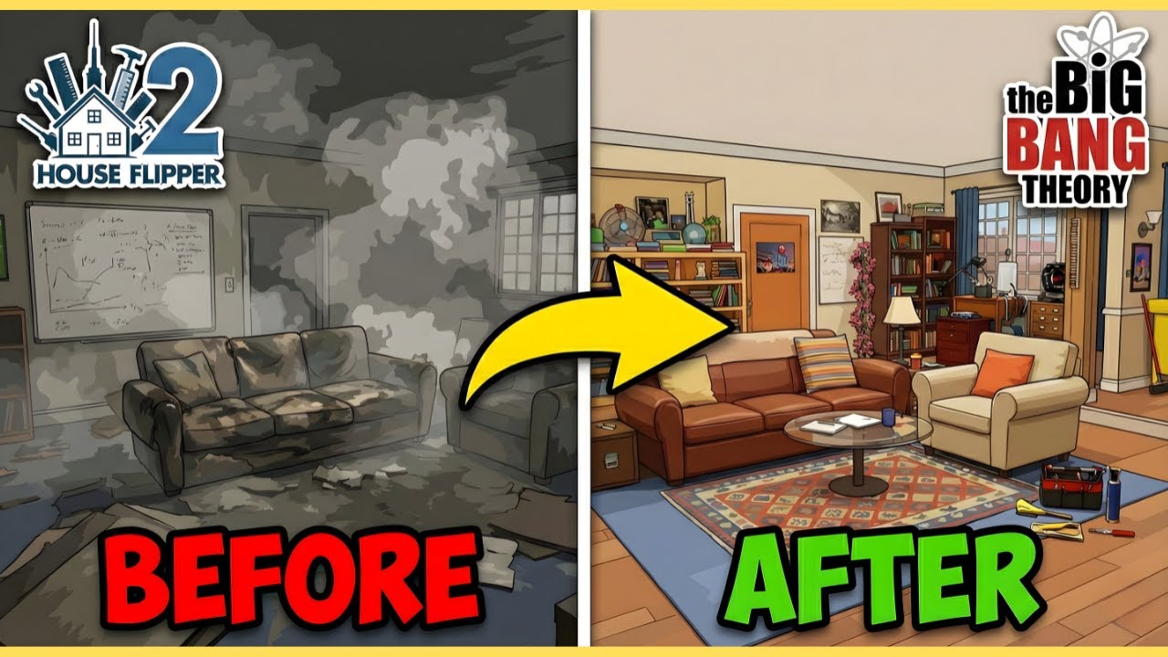 Restoring the Big Bang Theory Apartment in House Flipper 2