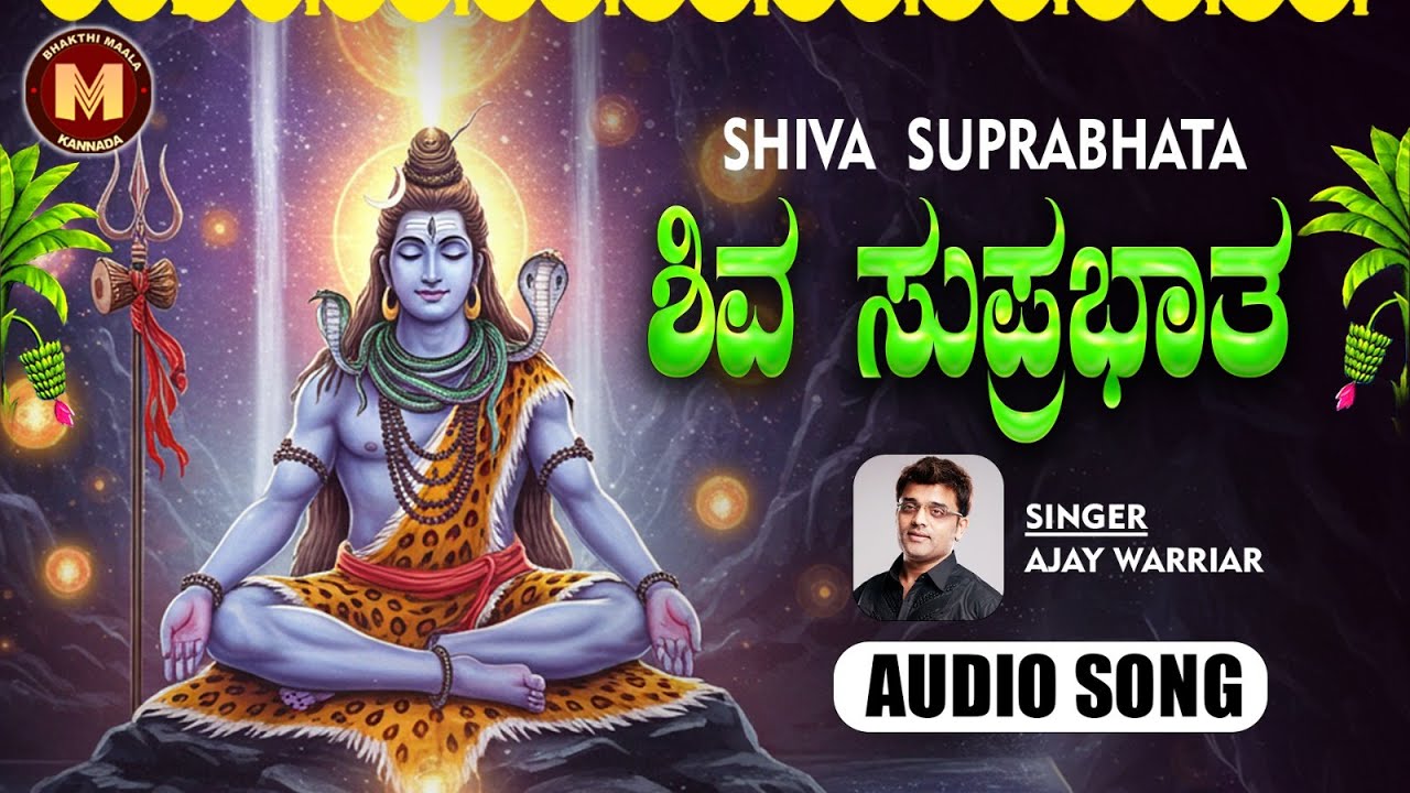 ಶಿವ ಸುಪ್ರಭಾತ | Sri Shiva Suprabatha|Ajay warriar| PramodMaravanthe| Bhakthi Maala|#shivasuprabhata