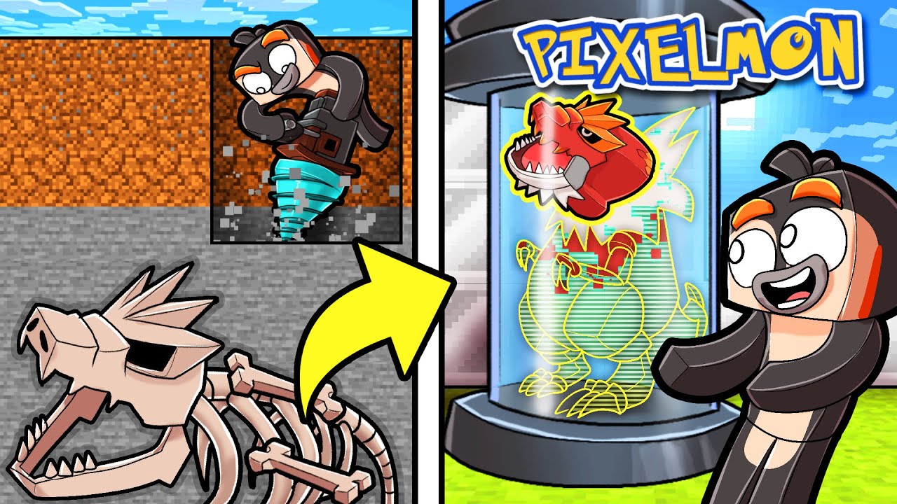Fossil LABORATORY Creates T-REX POKEMON! (Minecraft Pixelmon)