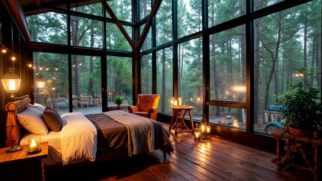Heavy Rain on Window & Powerful Thunder 🌧 White Noise Storm for Deep Sleep and Insomnia Relief