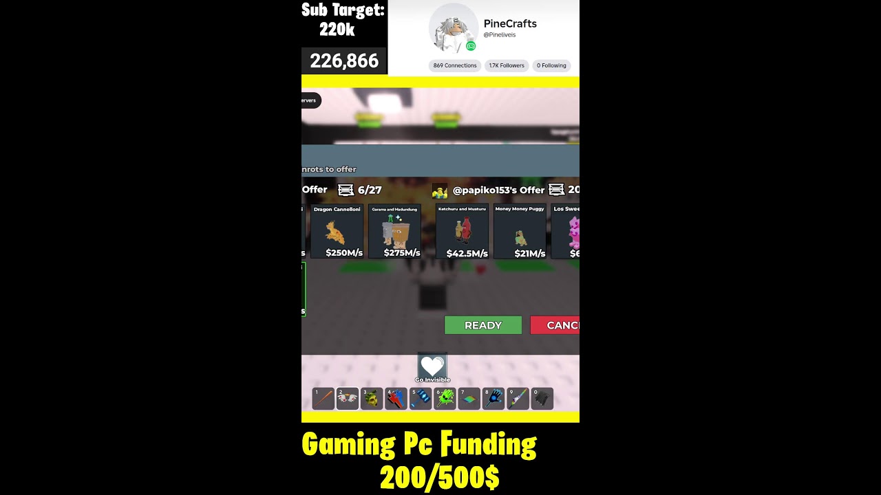 Trading in Steal a Brainrot With Fans LIVE! 🤩#shorts #roblox