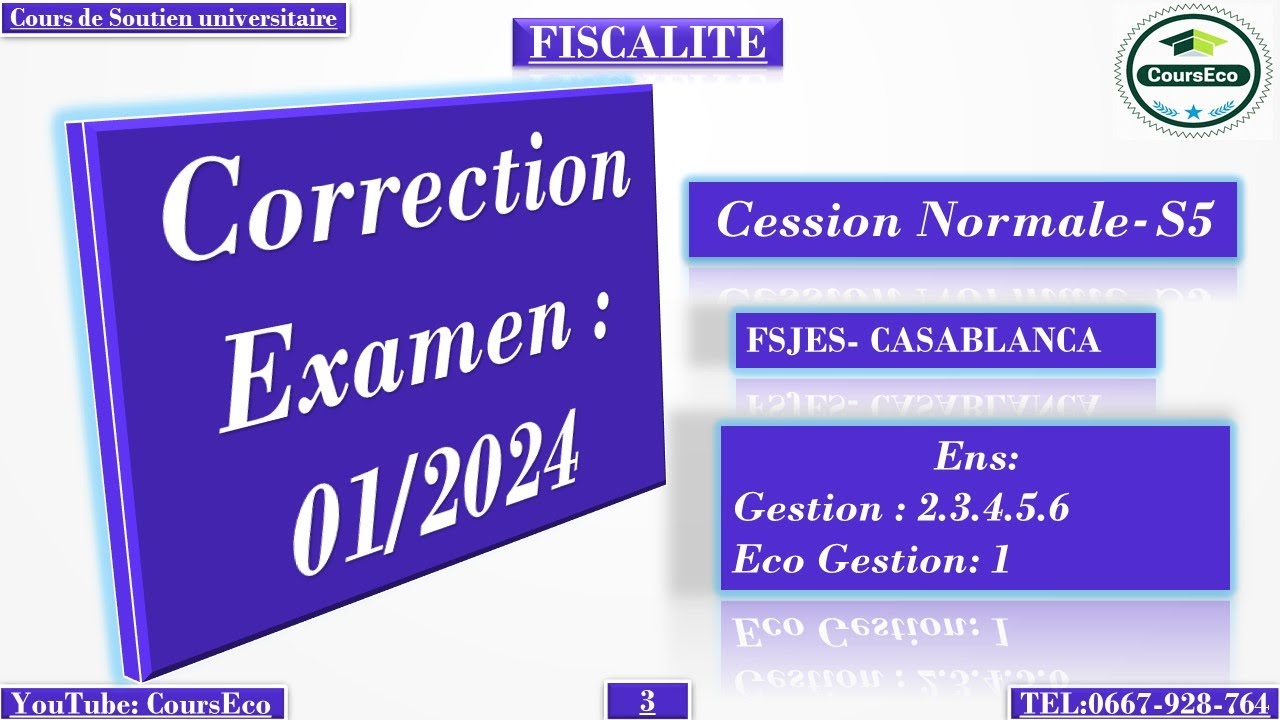Correction examen 