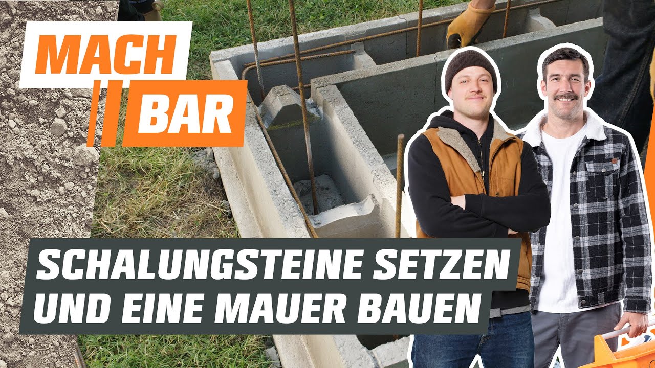 Gartenmauer selber bauen – mit Schalsteinen | OBI
