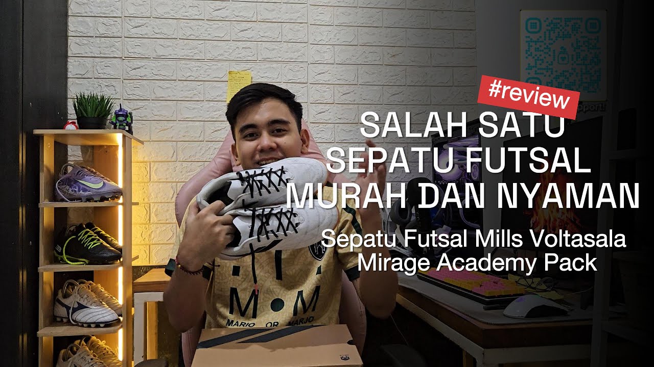SALAH SATU SEPATU FUTSAL MURAH & NYAMAN | Review Sepatu Futsal Mills Voltasala Mirage Academy Pack