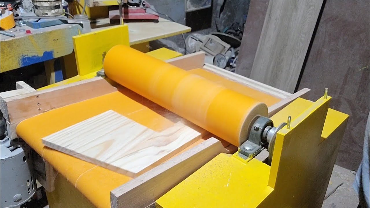 A lixadeira de rolo com esteira que me deixou impressionado,The belt sander that impressed me,
