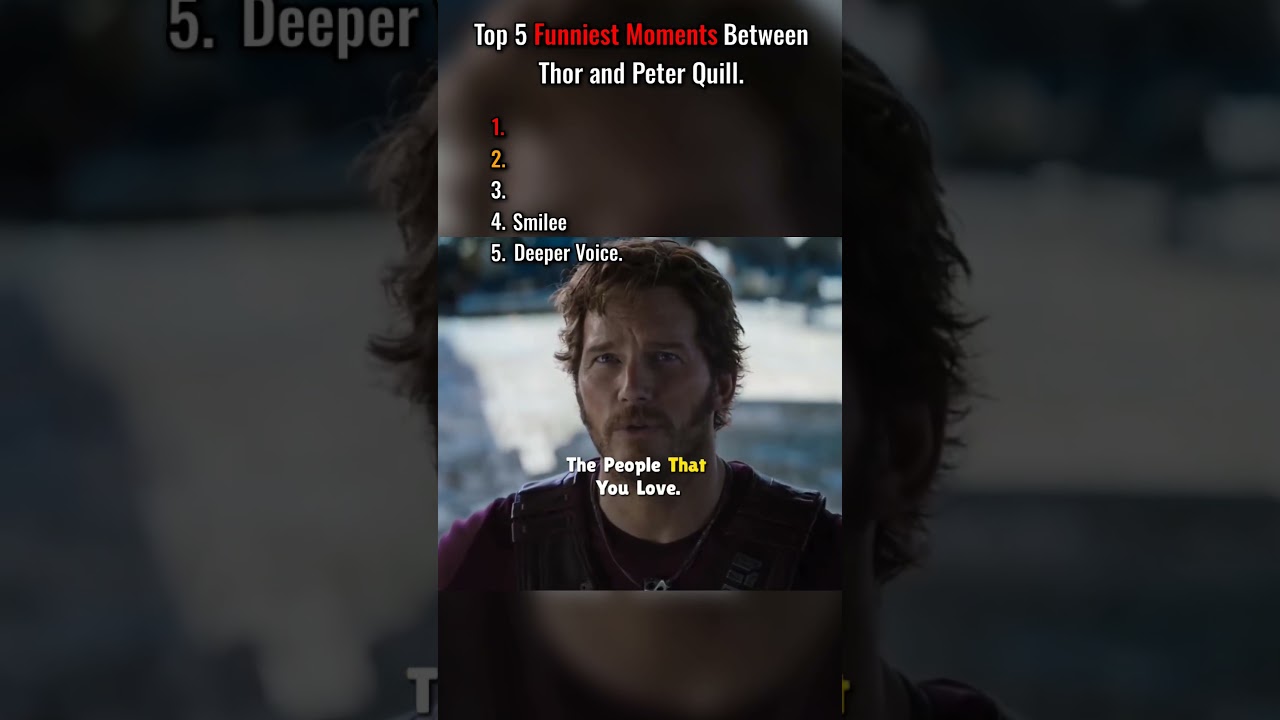 Top 5 Funniest Moments Between Thor and Peter Quill. 😭 #infinitywar