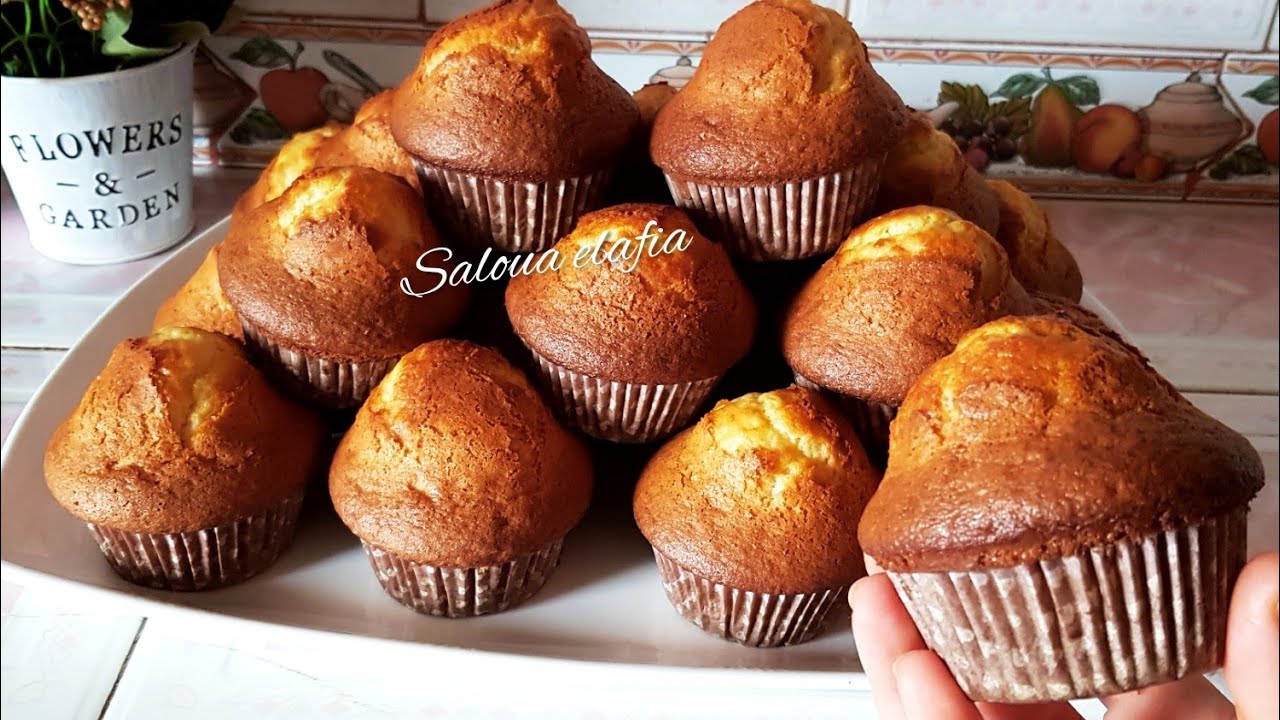 الطريقة الاسبانية الاصلية لصنع مادلين(كاب كيك)😋بمكونات بسيطة #ناجح بدون خل ولا بيكربونات.