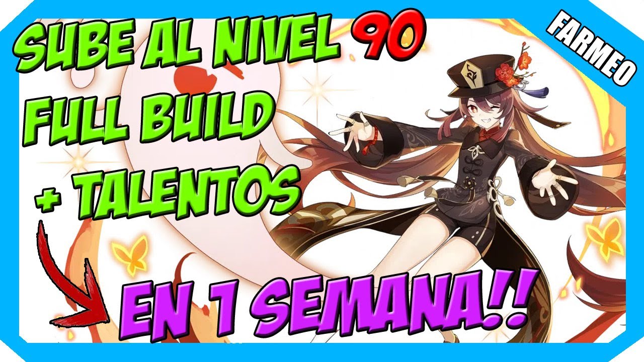 ✨​LA MEJOR forma de subir a HU TAO al nivel 90✅​FARMEO RÁPIDO TALENTO +Guía build 🛡️​Genshin Impact