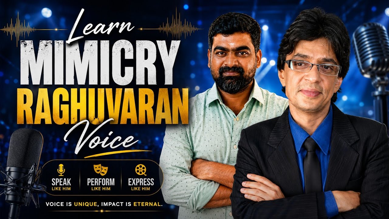 🔴 🔴Video: RAGHUVARAN Voice mimicry || Learn Mimicry in Easy ways with Mimicry Mani