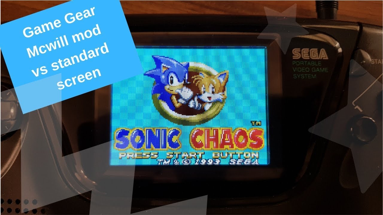McWill Game Gear vs standard screen