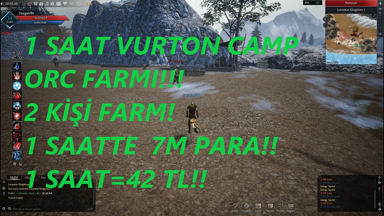 Rise Online - Battle Priest Farm 2.Bölüm - Orc Slotlarında Farm - Balıkçılık!!