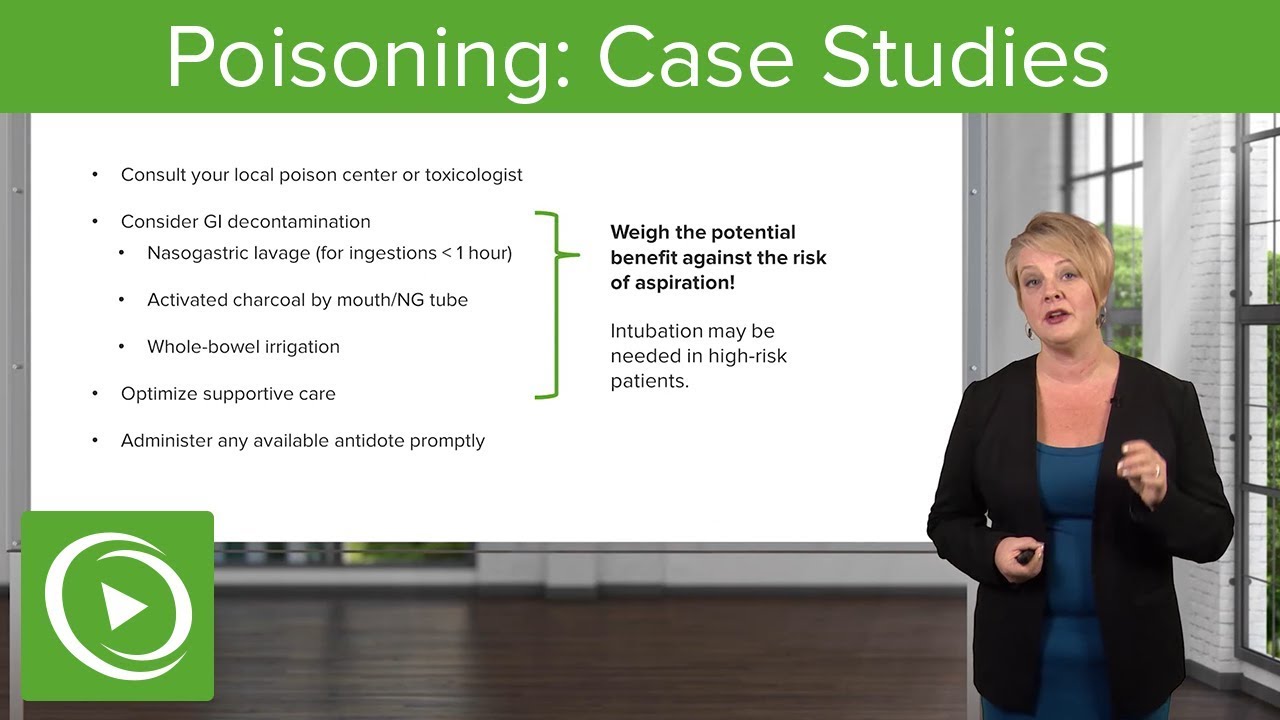 Poisoning: Case Studies &ndash; Emergency Medicine | Lecturio