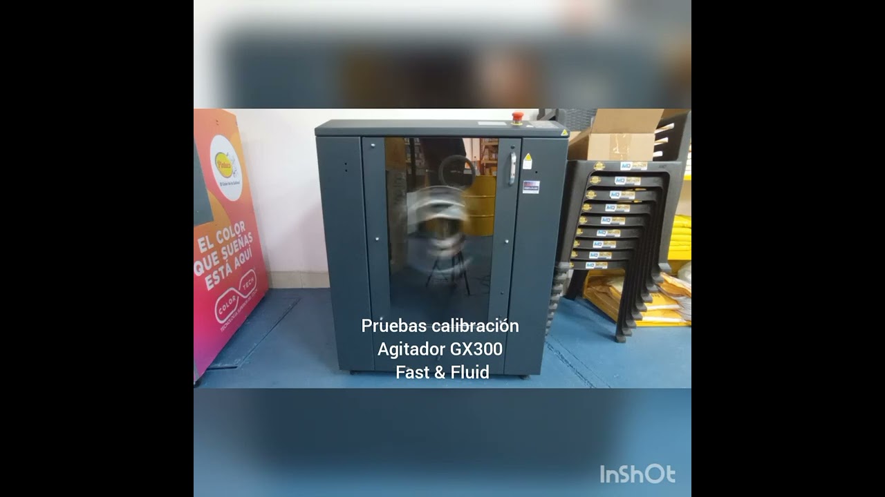 Pruebas instalación equipo agitador GX300 marca Fast & Fluid