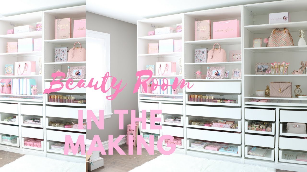MY NEW BEAUTY ROOM IN THE MAKING 2017!🌟💕 -SLMissGlam🌟💕