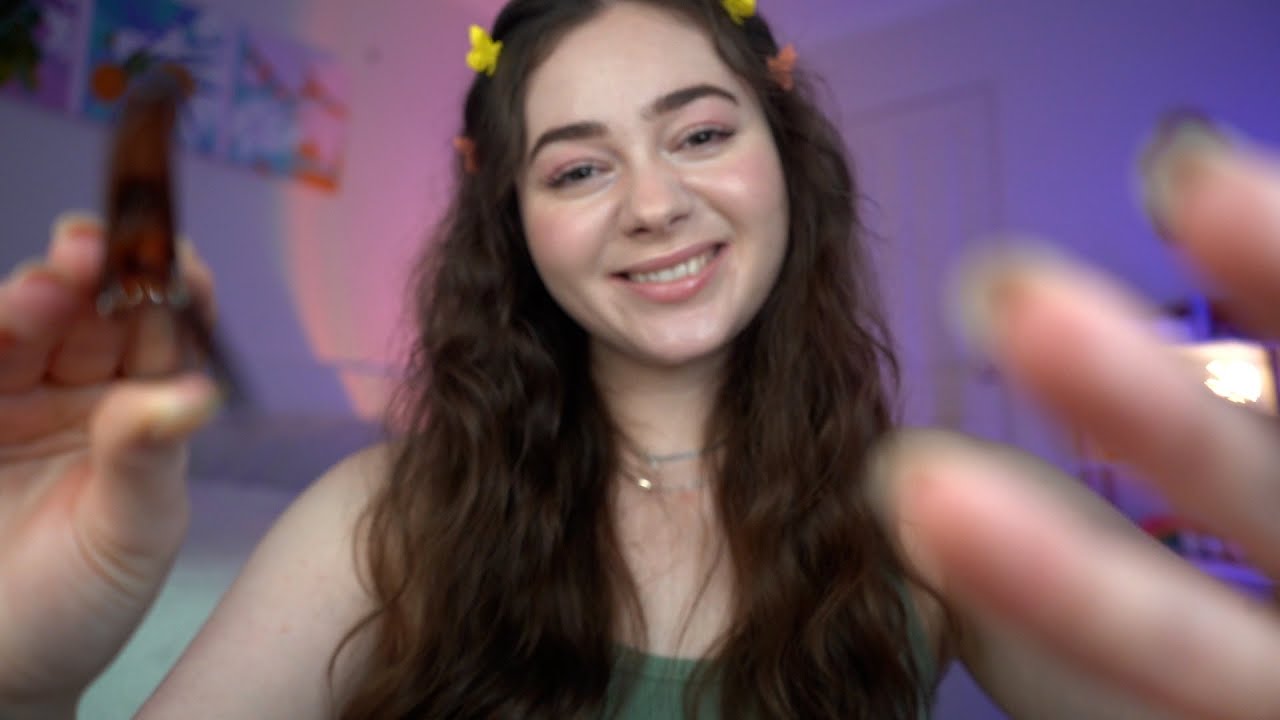 ASMR Nice Girl Fixes Your Hair And Clips It Back