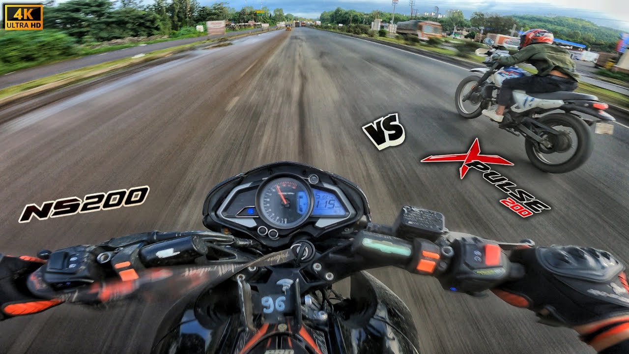 NS 200 VS Xpulse 200 ⚡ Xpulse Can Beat NS 200 ? 🔥 The Shaikh 96 || #ns200 #hero  