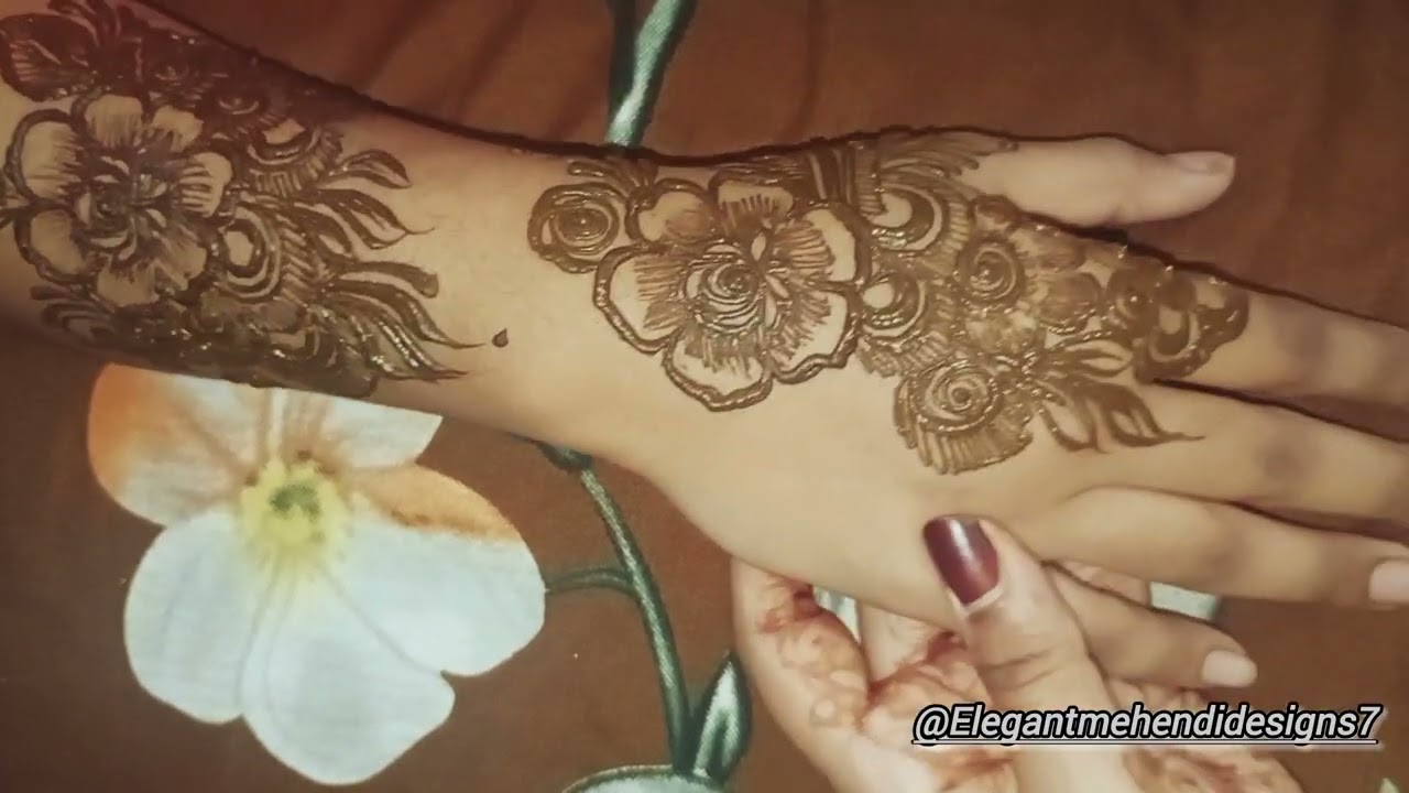 Khafif mehndi design || mehnditutorial for beginners #khafif #henna #viralvideo #explore..