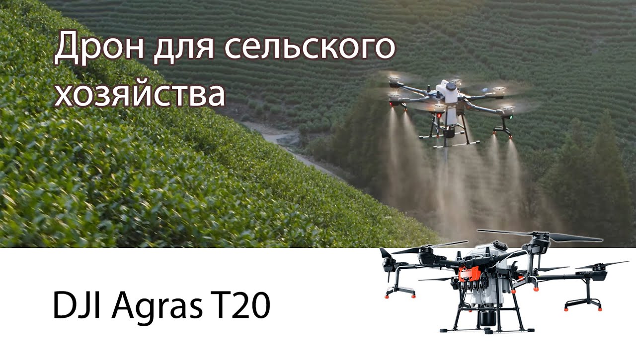 Дрон для сельского хозяйства | DJI Agras T20