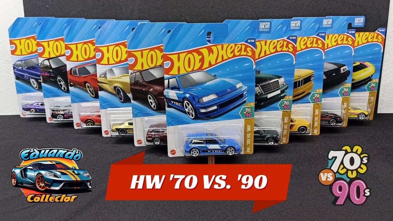 Mini Serie Hw 70 vs 90 2025 - Hotwheels