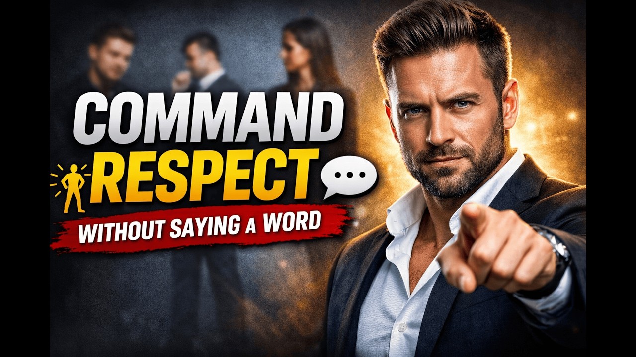 Learn to command respect in under 3 seconds without saying a word. #Confidence #Psychology