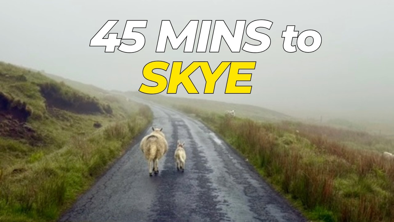 Edinburgh to Isle of Skye Scenic Drive (45 Minutes) | A87 Road Trip POV – No Talking