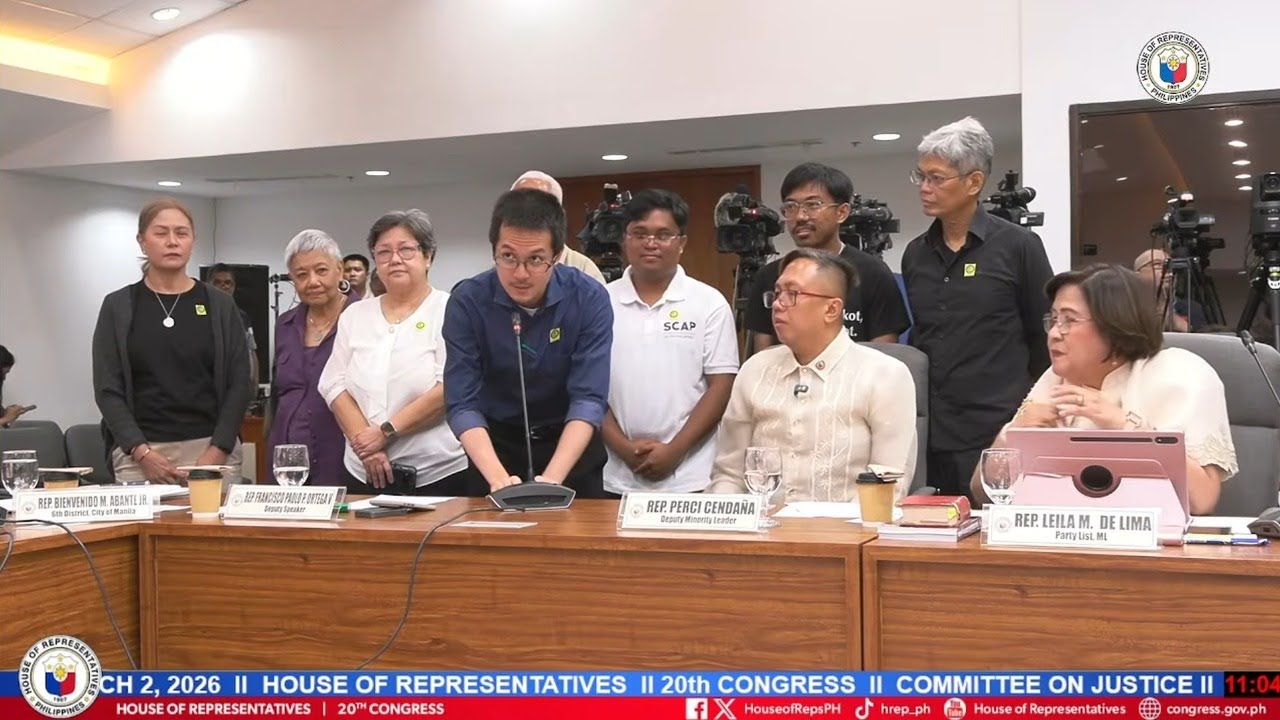 Impeachment Complaints Against VP Sara Duterte Congress Hearing (March 2, 2026)