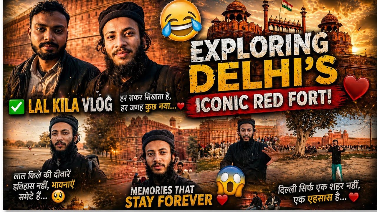  Lal Kila Vlog – Exploring Delhi’s Iconic Red Fort! 😱😍📷