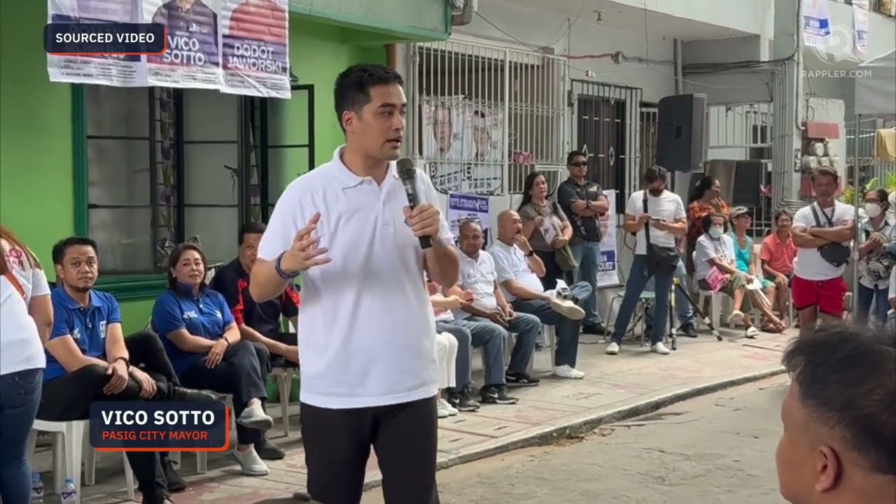 Pasig City Mayor Vico Sotto urges voters to be vigilant on election day