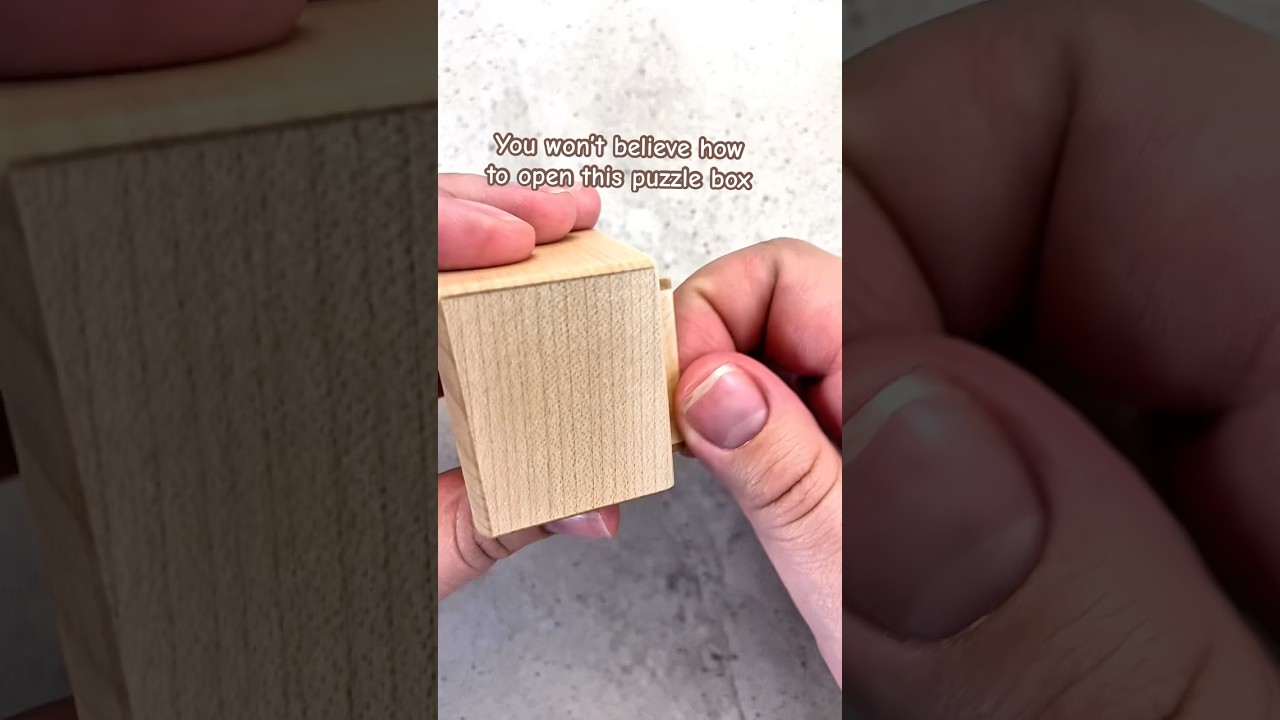You won&rsquo;t believe how to open this puzzle box. #puzzlebox