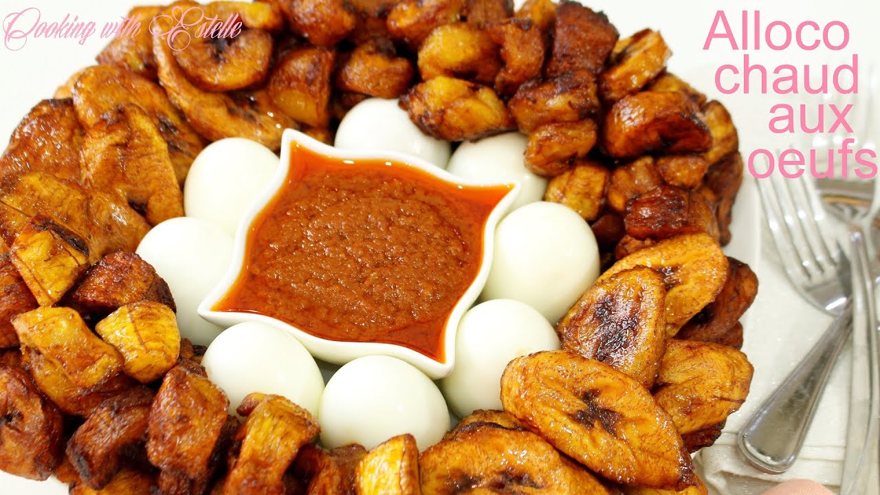 Alloco Chaud Aux Oeufs | Piment Doux😋Deux Façons | Yummy African Food | Fried Plantain