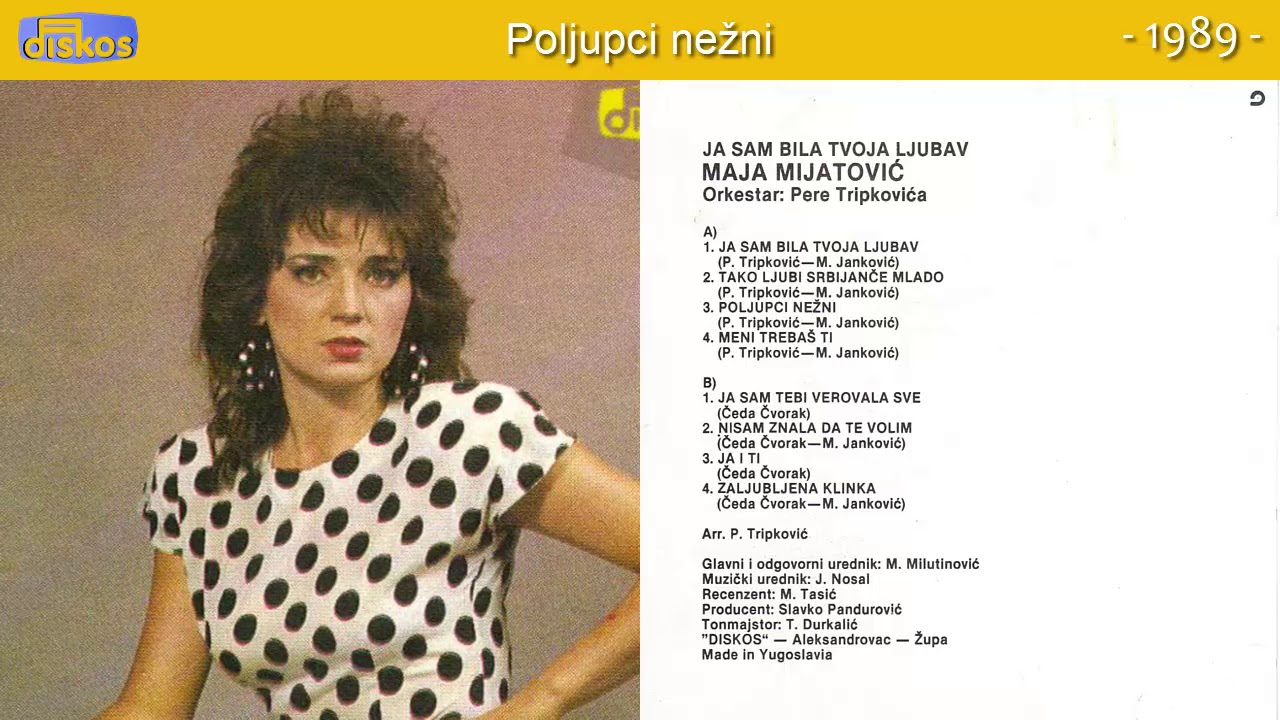 Maja Mijatovic - Poljupci nezni - (Audio 1989)