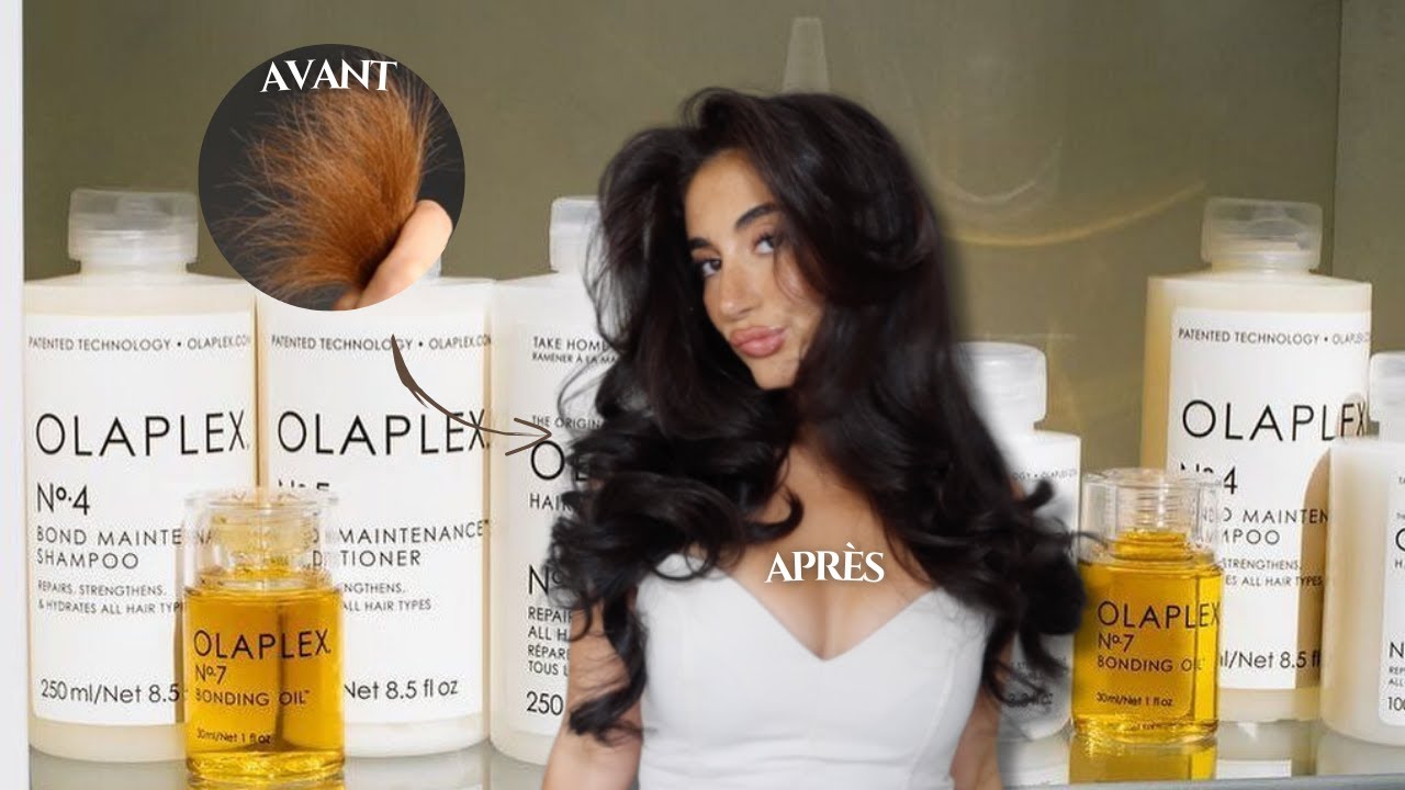 OLAPLEX AVANT-APRES, et voilà le resultat sur mes cheveux.. (produit num 0, num 3, num 4 et num 5)
