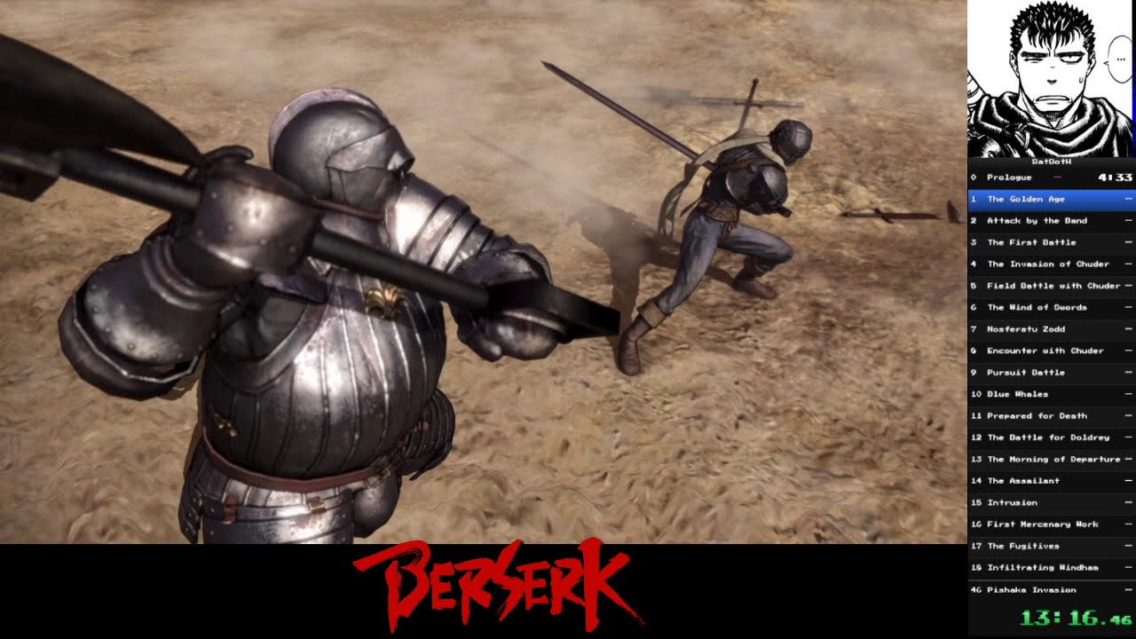 Berserk and the Band of the Hawk (PS4) - New Game speedrun in 7:38:08