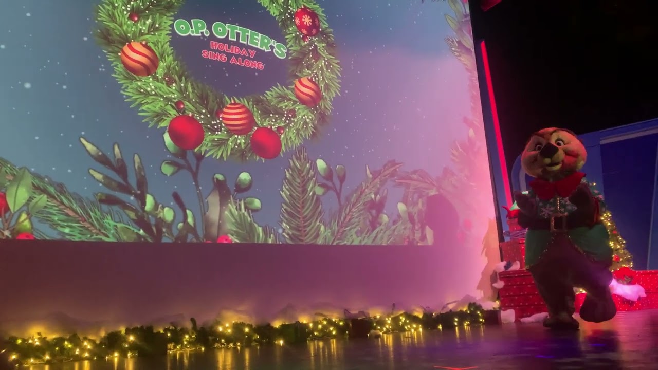 OP Otter holiday sing along full show SeaWorld San Diego in 4k Christmas Celebration