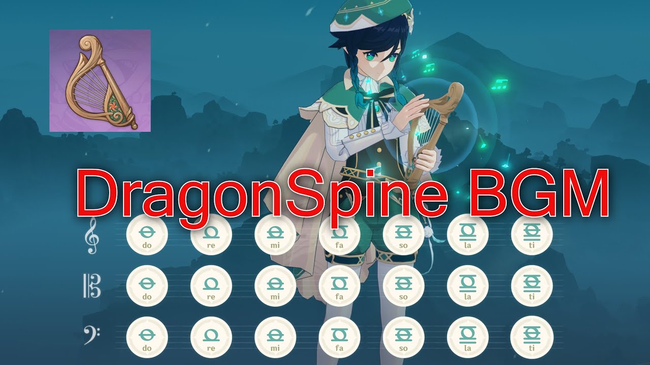 Genshin Impact/Windblume Festival - Moonlike Smile (DragonSpine BGM) with Windsong Lyre