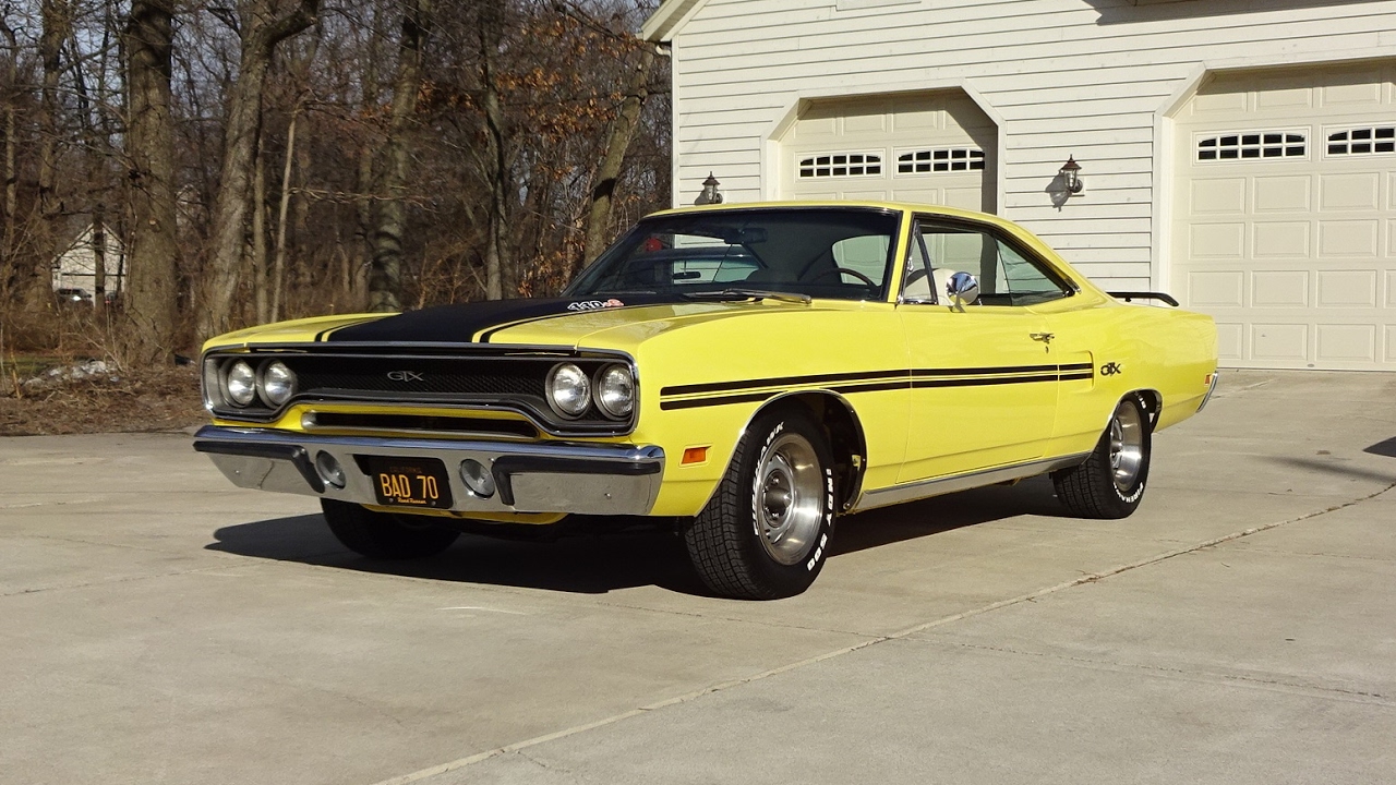 1970 Plymouth GTX in Lemon Twist Yellow & 440 + 6 Engine Sound on My Car Story with Lou Costabile