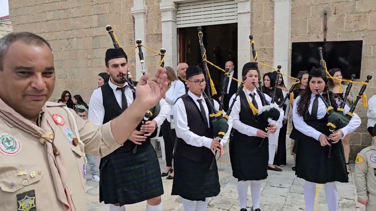 مجموعة كشافة البراعم الخضراء الموارنة حيفا احد الشعنينة 24 ادار 2024 تصوير كريستيان لاند سينت جوني