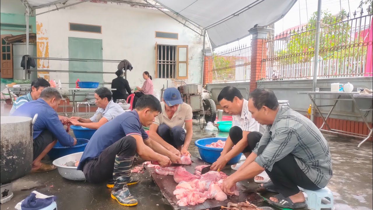 TOÀN CẢNH LÀM CỖ ĐÁM CƯỚI QUÊ HƯƠNG THÁI BÌNH