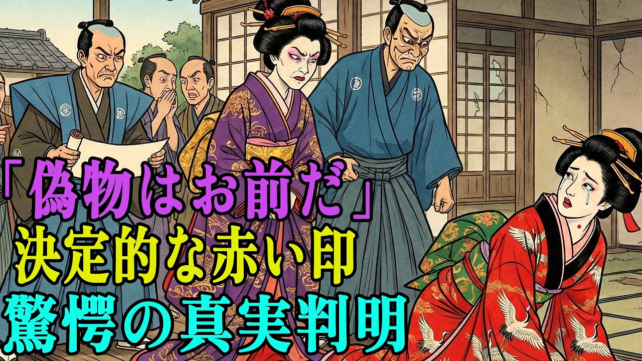 「偽物はお前だ！」身代わりの下女を追い出しに来た我儘な令嬢。下女がうなじの「赤い印」を見せた瞬間、衝撃の真実が暴かれた…  野談  伝説  昔話  説話  民話