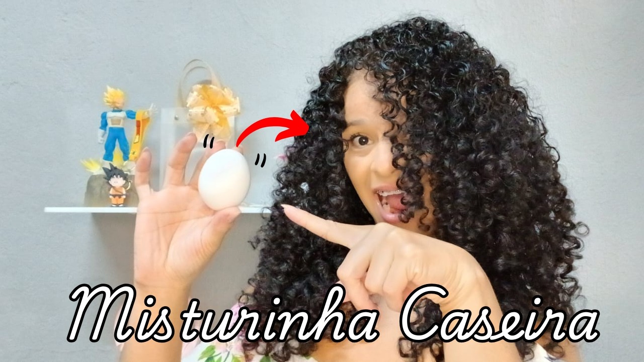ESSA MISTURINHA COM OVO SALVOU MEU CABELO!