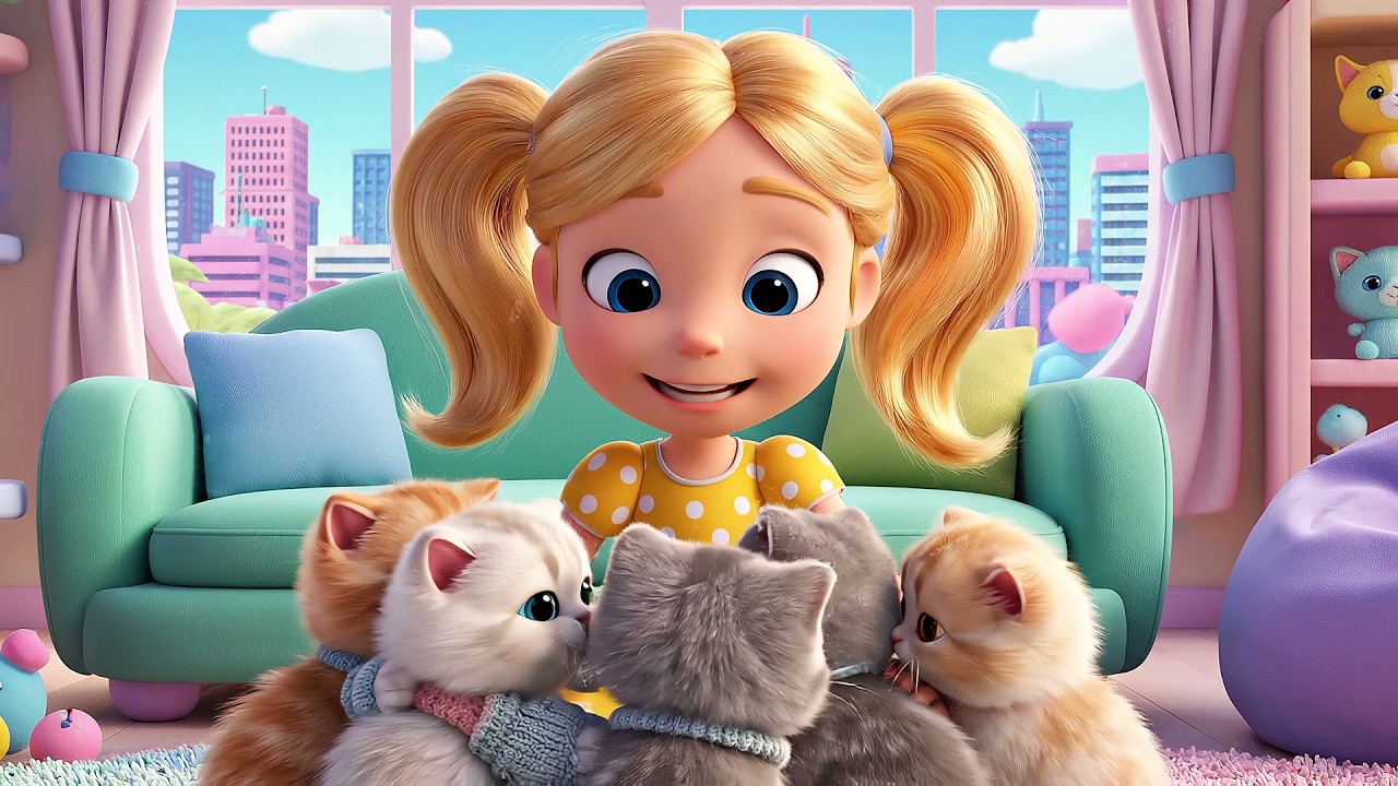 Three Little Kittens Lost Mittens Mystery | 🔍 Detective Cat & Kids Logic Song
