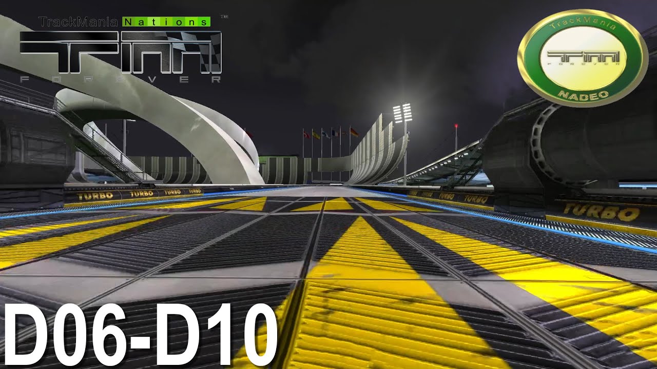 D06-D10 Red, All Author Medals | TrackMania Nations Forever