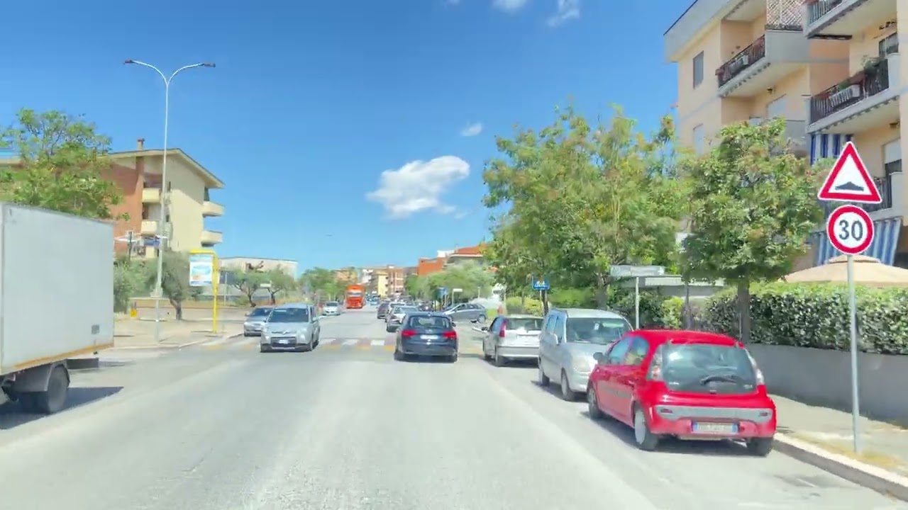 Rome,Italy🇮🇹4k drive suburb downtown ईटली के सुदंर शहरो में से ऐक श़हर ये