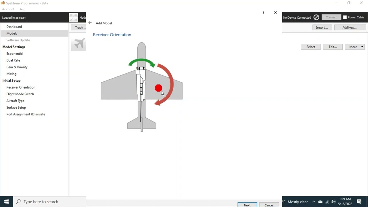 SPEKTRUM PC PROGRAMMER AR636 AS3X SAFE SELECT RECEIVER ORIENTATION SETUP SUBCRIBE IF THIS HELPS YOU