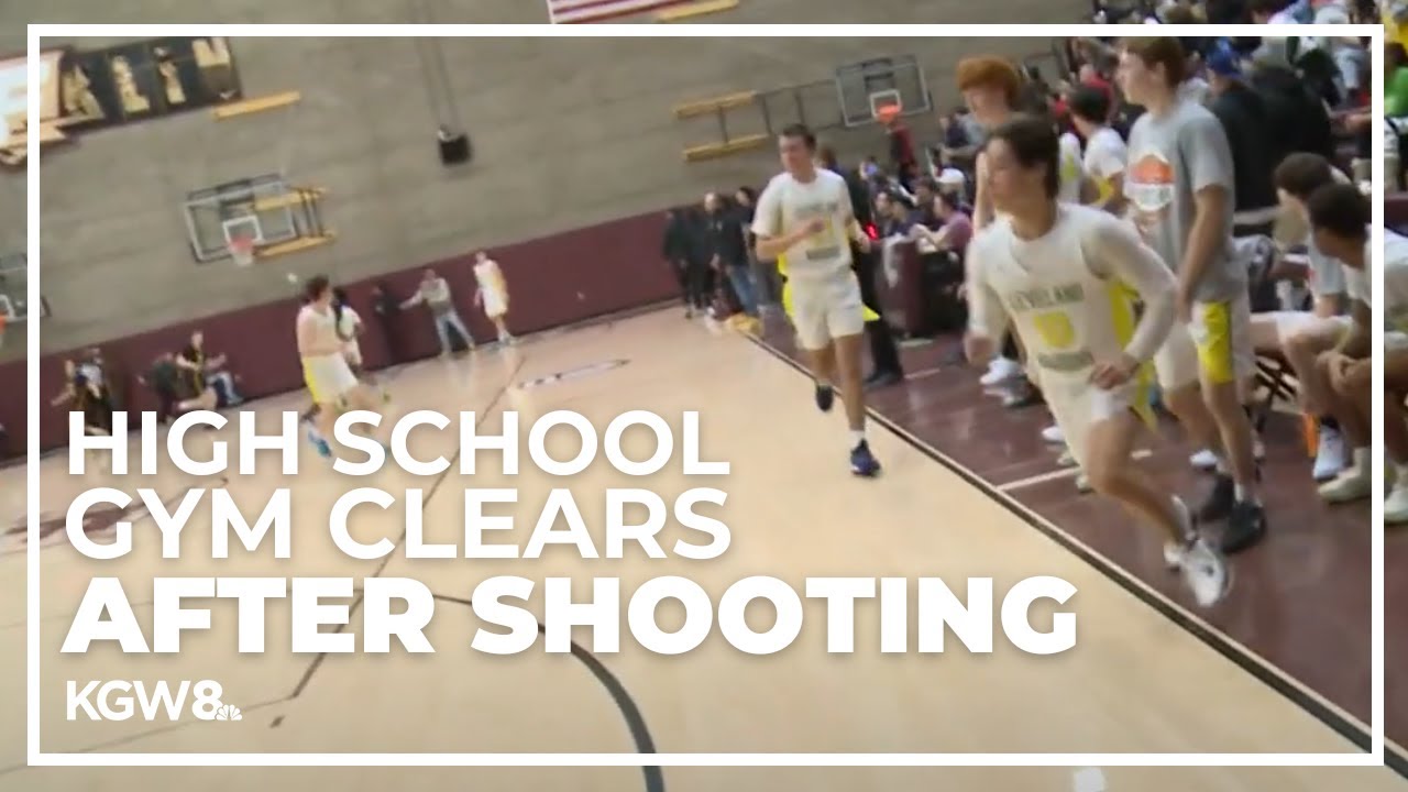 Raw video: Franklin High School gym clears out after shooting in parking lot