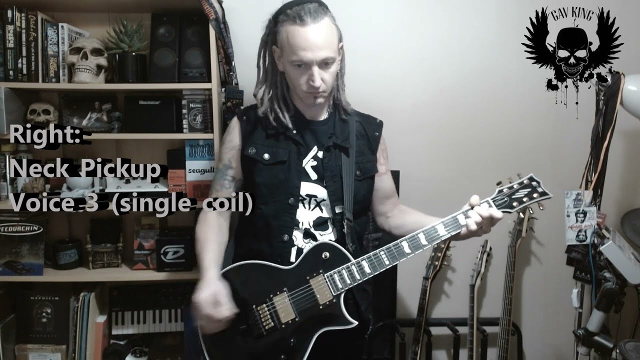 ESP Eii Eclipse Full Thickness Evertune review/playthrough by Gav King with Fishman Fluence Classics