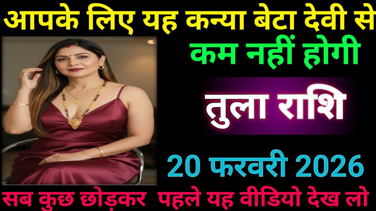 तुला राशि वालों आपके लिए यह कन्या बेटा देवी से काम नहीं होगी #tula rashifal 